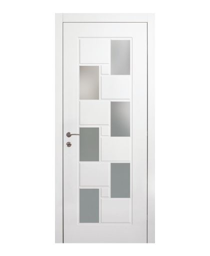 BY-115C Porte intérieure Laqué  Vitrée